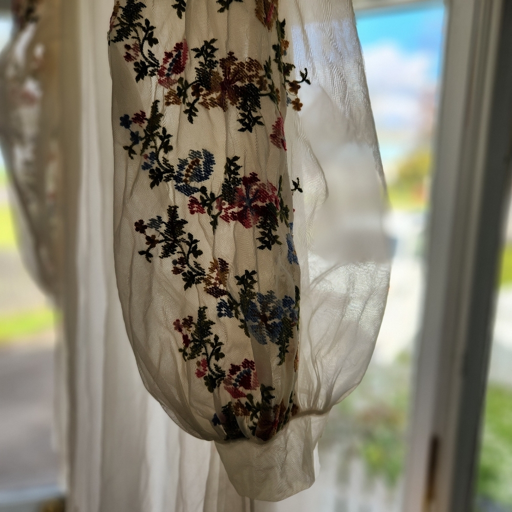 Handmade Sheer Ukrainian Robe - Picture 2 of 11